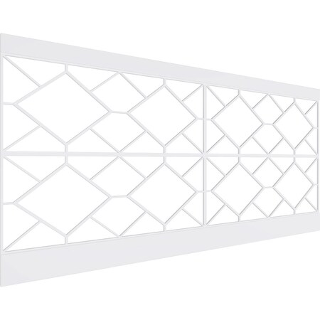 Ekena Millwork 44"H x 94 1/2"W Hudson PVC Wainscot Paneling Kit WPK44X94HSN